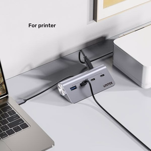 UNITEK aliuminio USB-C šakotuvas 2x USB-A 2x USB-C 5Gbps