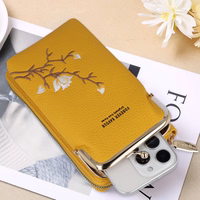 Megztas krepšys telefonui GCW17 geltonas