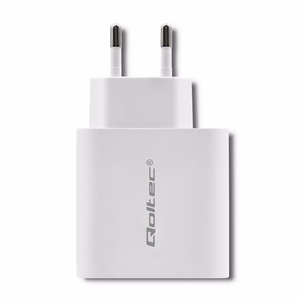 Qoltec 51718 īkroviklis 45 W, USB-C PD, USB, baltas