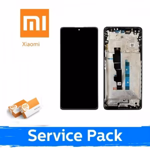LCD ekranas suderinamas su Xiaomi Redmi Note 13 5G su rėmeliu / Graphite Black / (Service Pack)