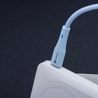 Kabelis FORCELL F-ENERGY C341 USB A į Micro USB QC3.0 2,4A 18W Silikoninis 1 m mėlynas (m)