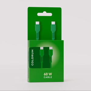COLORUM laidas USB-C - USB-C 1,8m 3A CK60-CC-04 xGreen