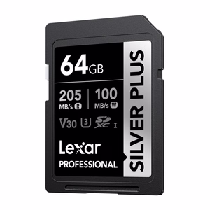 „Lexar Professional“ SILVER PLUS SDXC 64 GB atminties kortelė
