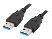 Lanberg USB-A laidas 3.0 0.5m juodas