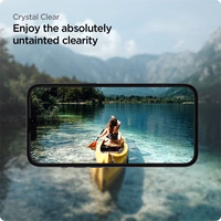 Spigen ALM Glass FC Tempered Glass iPhone 13 / 13 Pro / 14 / 16e - juodas 2 vnt.