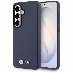 BMW M Metal Logo MagSafe dėklas Samsung Galaxy S26 - Navy mėlynas