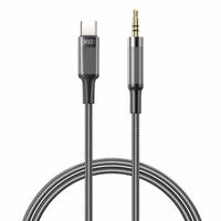 XO audio kabelis NB-R279B USB-C - lizdas 3,5 mm 1,0 m, baltas