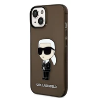 Karl Lagerfeld Ikonik Karl dėklas telefonui iPhone 14 Plus - juodas