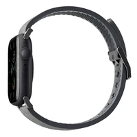 Uniq Straden odinis Hybrid dirželis skirtas Apple Watch 1/2/3/4/5/6/7/8/SE/SE2/Ultra 42/44/45/49mm - pilkas