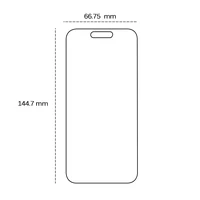Grūdintas 2,5D stiklas, skirtas "iPhone 16 Pro / 17 / 17 Pro