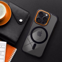 COLOR EDGE MAG COVER dėklas telefonui suderinamas su Magnetiniu IPHONE 11 juoda auksinė