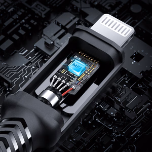 Acefast C4-01 Lightning - USB-C PD kabelis 30W 3A 480Mb/s 1.8m - juodas