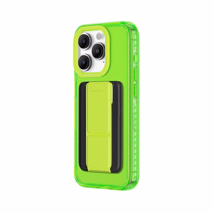 Amazing Thing Titan Pro Neon Mag piniginės dėklas 10FT IP156.7PTWGN Iphone 15 Pro Max žalia su stovu