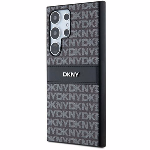 DKNY odinis Mono Stripe ir Metal Logo dėklas telefonui Samsung Galaxy S24 Ultra - juodas