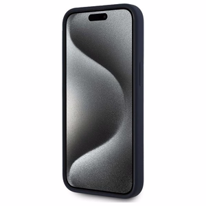 RED BULL dėklas telefonui IPHONE 16 Pro suderinamas su MagSafe RBHMP16L24SIHSRV (Silikoninis horizontalus centrinis logotipas) tamsiai mėlyna