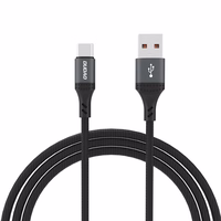 Dudao L3ST USB-A - USB-C 5A 1.2m pintas kabelis - juodas