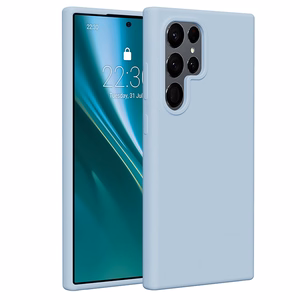 Etteri silikoninis dėklas telefonui Samsung Galaxy S24 Ultra šviesiai mėlynas