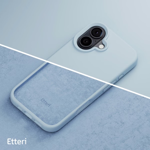 "Etteri" silikoninis dėklas "iPhone 16 Plus" 6,7" šviesiai mėlynas