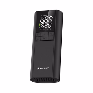 Wozinsky WPEP-8000 compressor, electric pump, 8000mAh power bank, flashlight - black