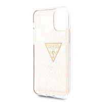 Guess GUHCN58SGTLGO iPhone 11 Pro auksinis/kietas dėklas Glitter Triangle