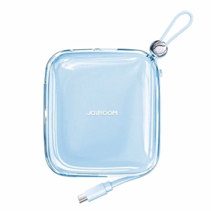 Išorinė baterija Joyroom JR-L005 mėlyna 10000mAh 12W (PD / QC3.0) + integruotas Lightning laidas
