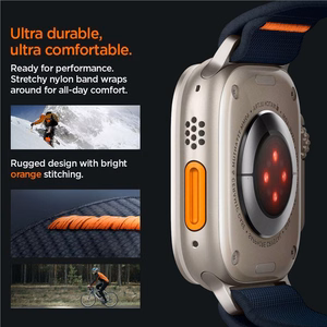 Spigen Fit Lite Ultra dirželis Apple Watch 4/5/6/7/8/9/SE/Ultra (42/44/45/49 mm) - tamsiai mėlynas