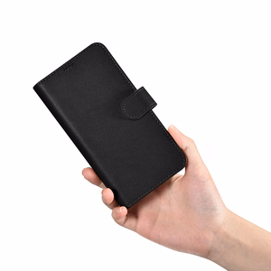 iCarer Piniginės dėklas Samsung Galaxy S23 odinis dėklas piniginė juodas