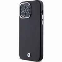 BMW Signature Wrapped Metal Magnetinis dėklas telefonui iPhone 15 Pro Max - juodas