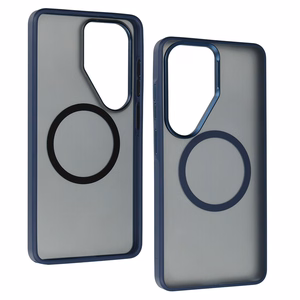 Liavec Soft Case Metal Frame for Samsung Galaxy S26 Ultra navy