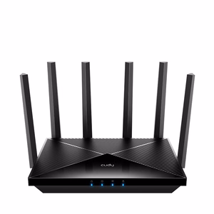 Cudy WR11000 belaidis maršrutizatorius 2.5 Gigabit Ethernet trijų dažnių (2.4 GHz / 5 GHz / 6 GHz) juodas