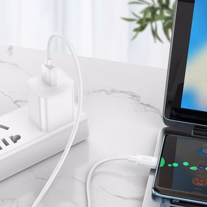 Kabelis USB A į USB C Hoco PD 2,4A 27W 1 m X96 baltas