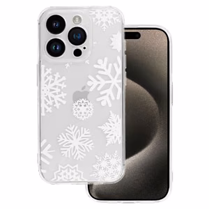 TEL PROTECT Kalėdinis skaidrus dėklas telefonui Iphone 15 Pro Dizainas 4
