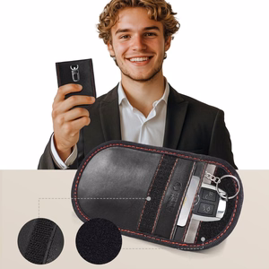 Tech-Protect KLR100 RFID dėklas juodas ir raudonas