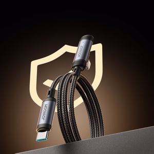 Joyroom S-A56 EnjoyX serijos 90° USB-C - Lightning kabelis 30W 1.2m - juodas