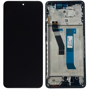 Xiaomi Redmi Note 15 4G LCD ekranas su lietimui jautriu ekranu ir rėmu Juodas originalus (aptarnavimo pakuotė)