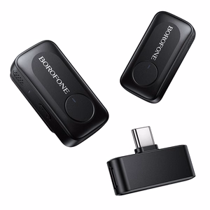 Borofone Lavalier wireless microphone BFK17 Lemai Type C black - 2 pieces