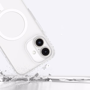 AmazingThing Titan Pro Mag dėklas su magnetiniu žiedu iPhone 16 - skaidrus