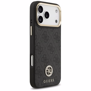 Guess 4G Strass Logo magnetinis dėklas telefonui iPhone 17 Pro Max - juodas