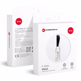 FORCELL F-DATA USB atmintinė Metal 16GB USB3.2 Gen 1 (USB A) sidabrinė