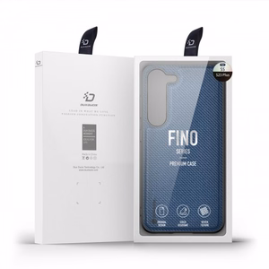 Dux Ducis Fino dėklas Samsung Galaxy S23+ su silikoniniu rėmeliu mėlynas