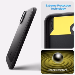 Spigen Rugged Armor Magnetinis dėklas iPhone 16 - juodas