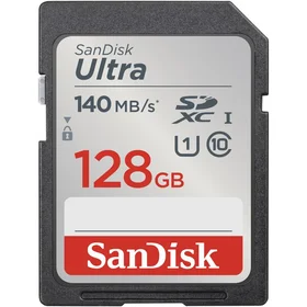 SanDisk atminties kortelė SDXC 128GB Ultra 140MB/s UHS-I Class 10