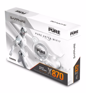 SAPPHIRE PURE X870A WIFI7 1xHDMI 1.4 pagrindinė plokštė