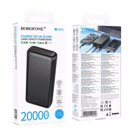 Išorinė baterija Power Bank Borofone BJ80A 22.5W 20000mAh juoda