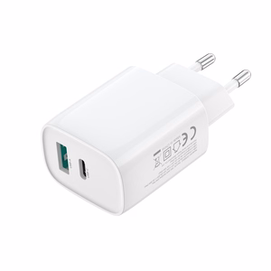 XO wall įkroviklis CE30 PD 30W 1x USB-C 1x USB baltas