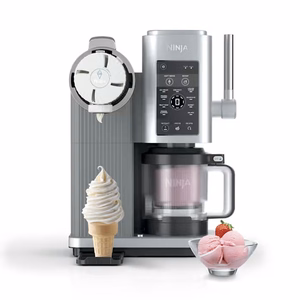 Ninja CREAMi Soft Serve – soft-serve ice-cream maker, 0.47 L, 800 W, grey/silver