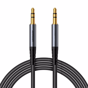 Audio adapteris Joyroom (SY-A08) 3,5mm į 3,5mm (p-p) 1,2m juodas