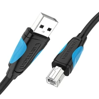 Spausdintuvo kabelis iš USB 2.0 A į USB-B "Vention VAS-A16-B200", 2 m, juodas