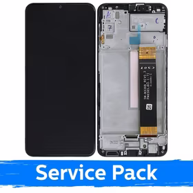 Ekranas skirtas Samsung M236 M23 5G / M336 M33 5G juodas su rėmeliu (Service Pack)