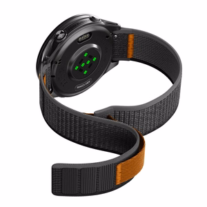 Spigen Athlex Airna Garmin Quick Release 22 mm dirželis, juodas ir oranžinis